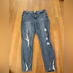 BP Classic Blue Ripped Skinny Jeans